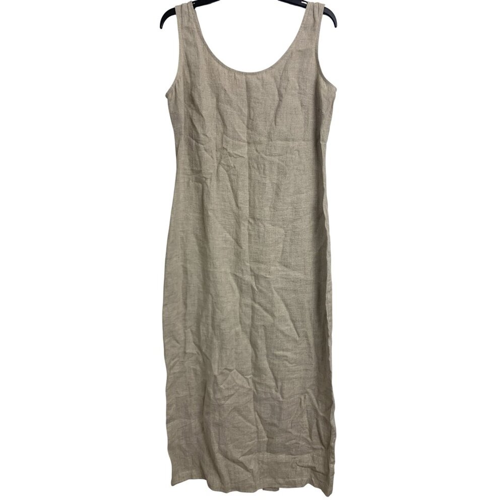 Vintage‎ Dennis Goldsmith Linen Minimalist Maxi Dress Size 10